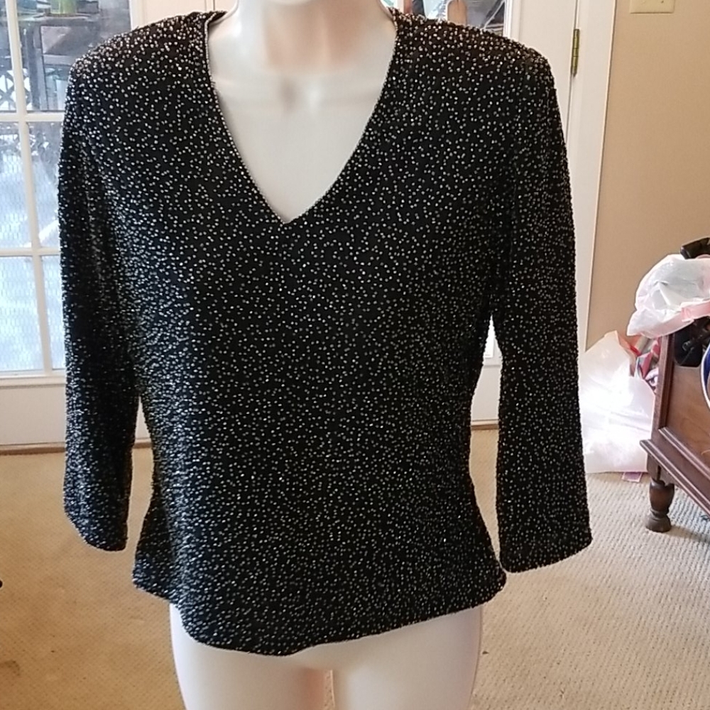 Vintage Brilliante beaded top